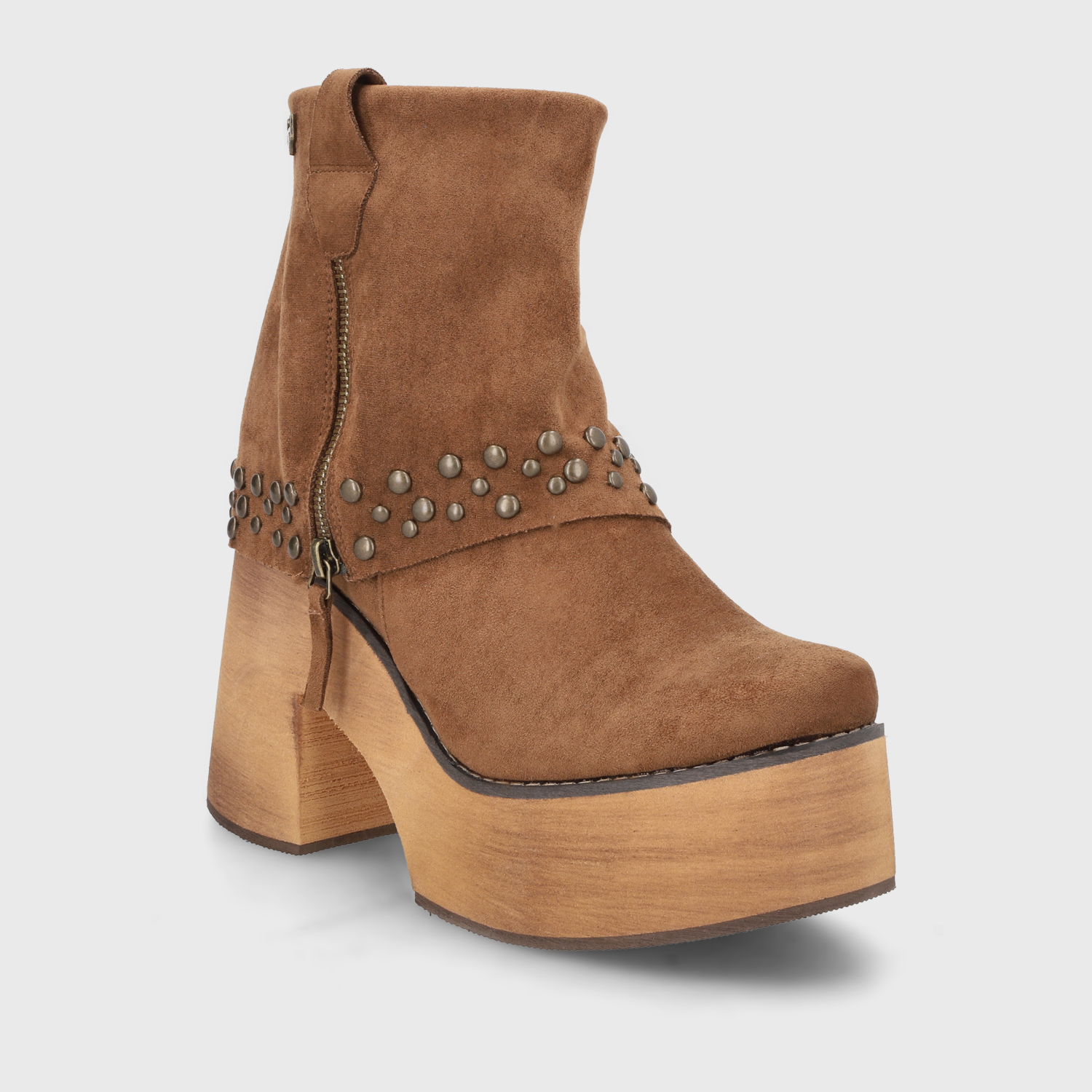 BOTIN PLATAFORMA CAMEL MUJER 15045 - 2