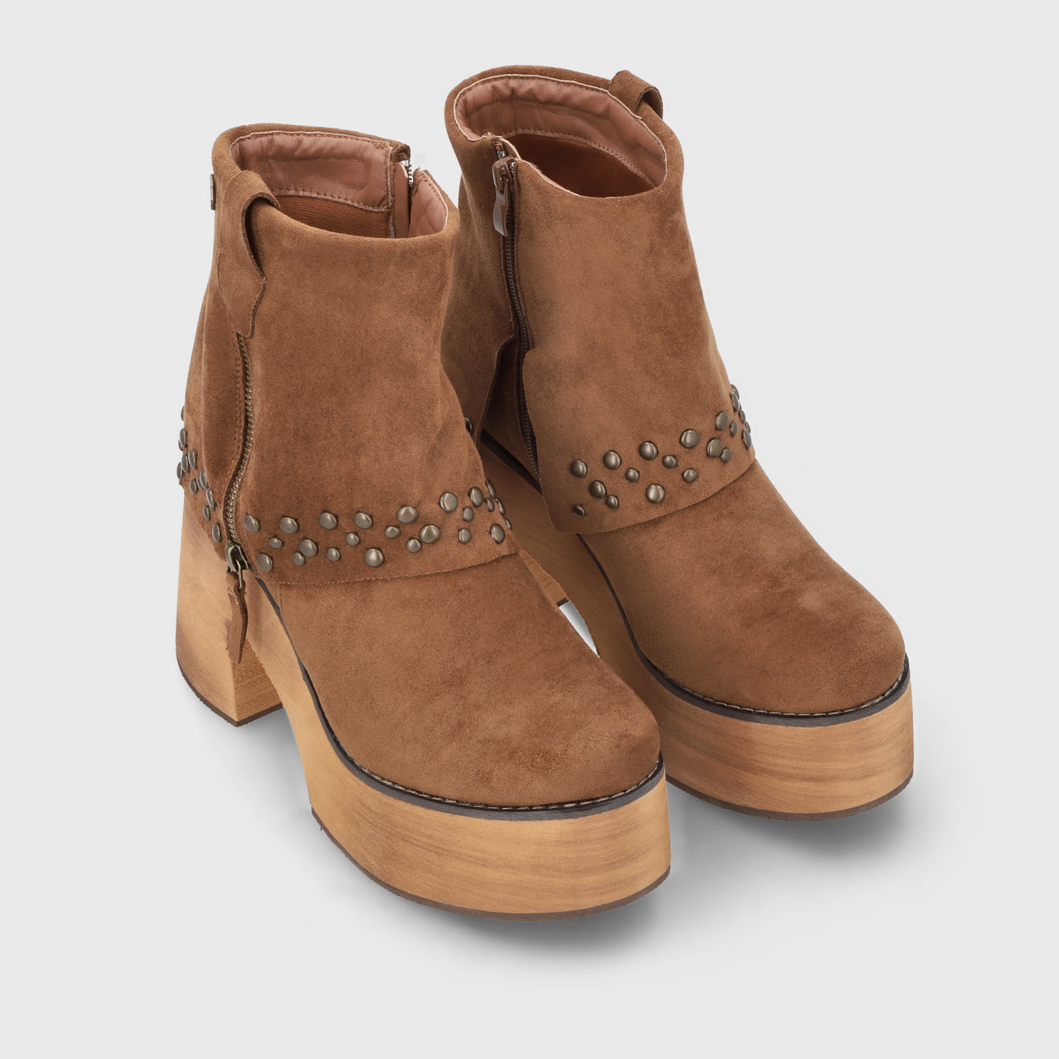 BOTIN PLATAFORMA CAMEL MUJER 15045 - 3