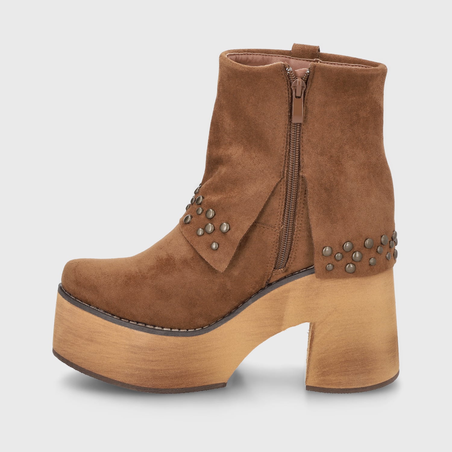 BOTIN PLATAFORMA CAMEL MUJER 15045 - 4