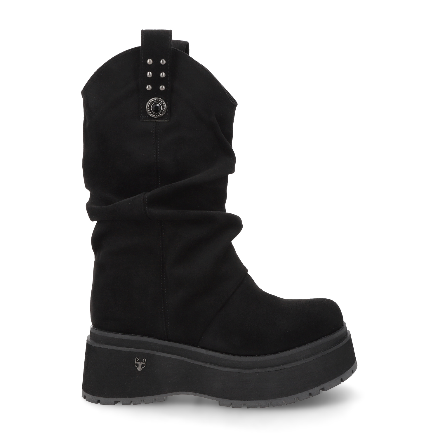BOTA PLATAFORMA NEGRA MUJER 1509C - 1