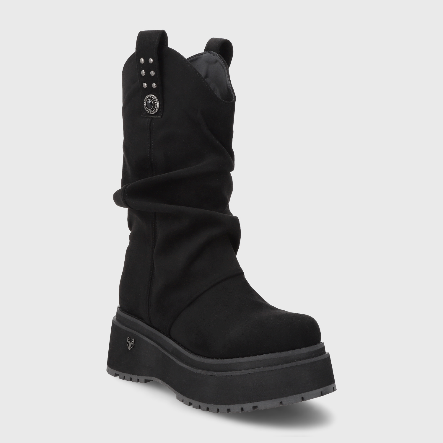 BOTA PLATAFORMA NEGRA MUJER 1509C - 2