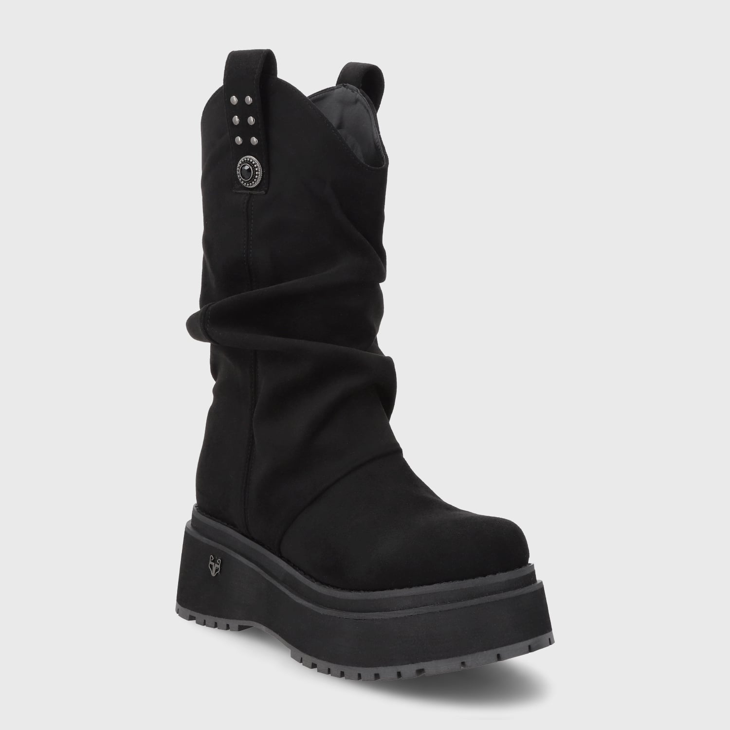 BOTA PLATAFORMA NEGRA MUJER 1509C - 2