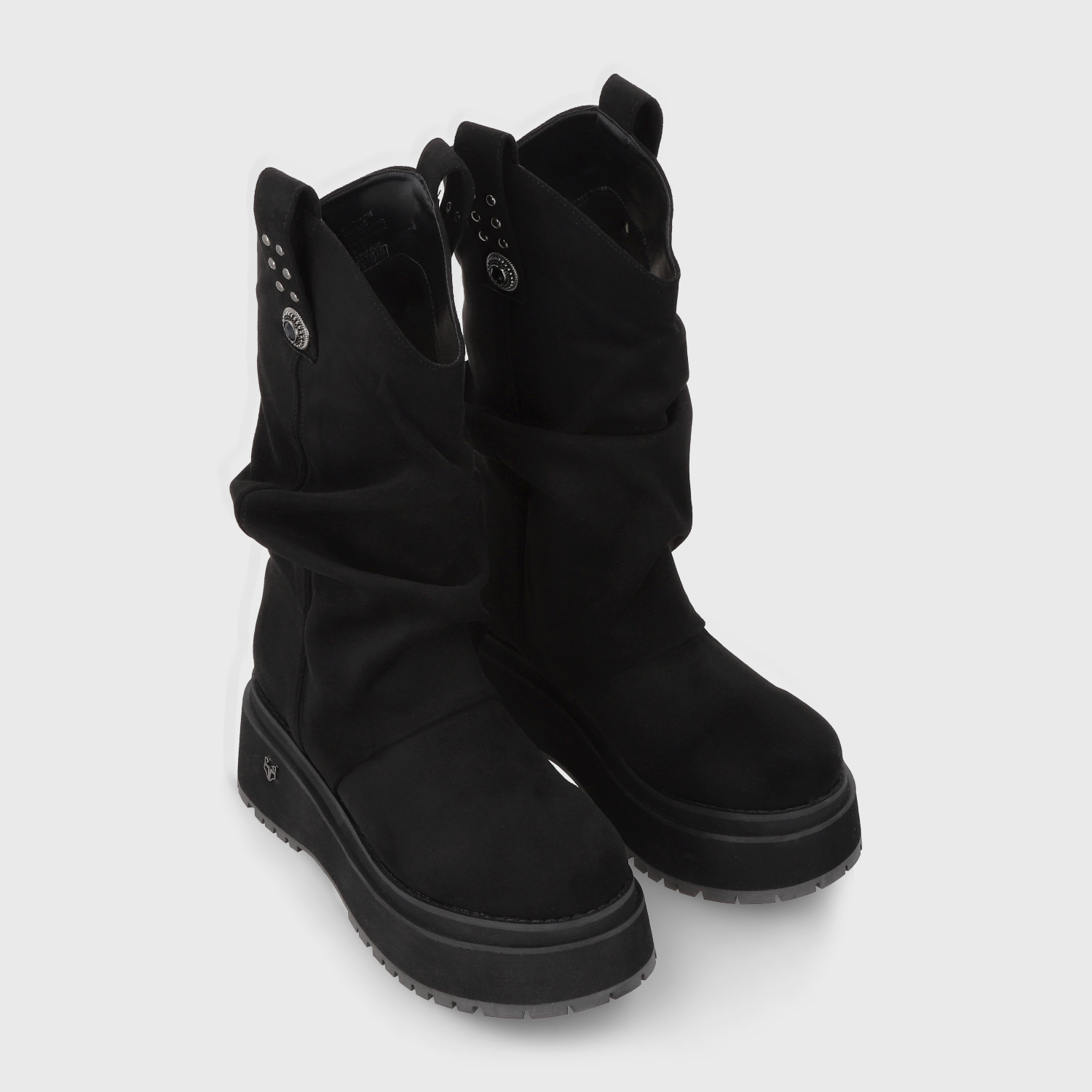 BOTA PLATAFORMA NEGRA MUJER 1509C - 3