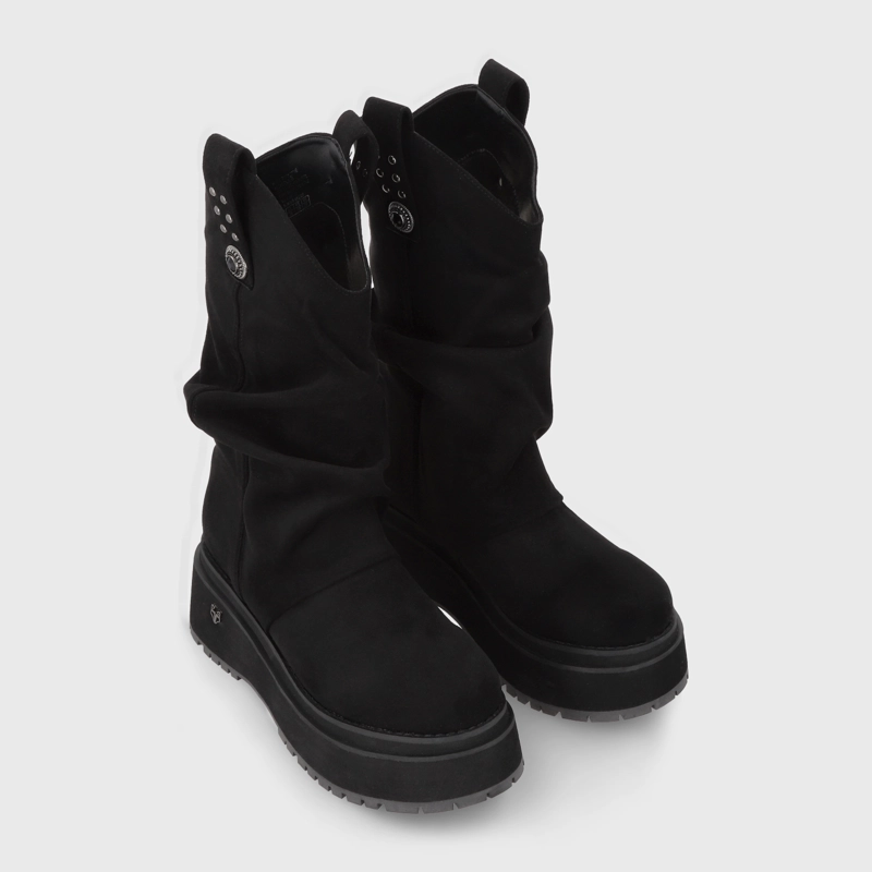 BOTA PLATAFORMA NEGRA MUJER 1509C - 3