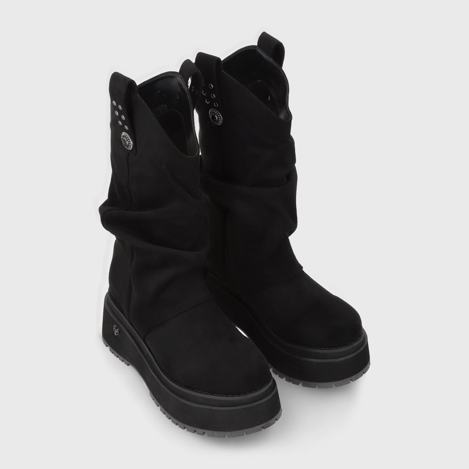 BOTA PLATAFORMA NEGRA MUJER 1509C - 3