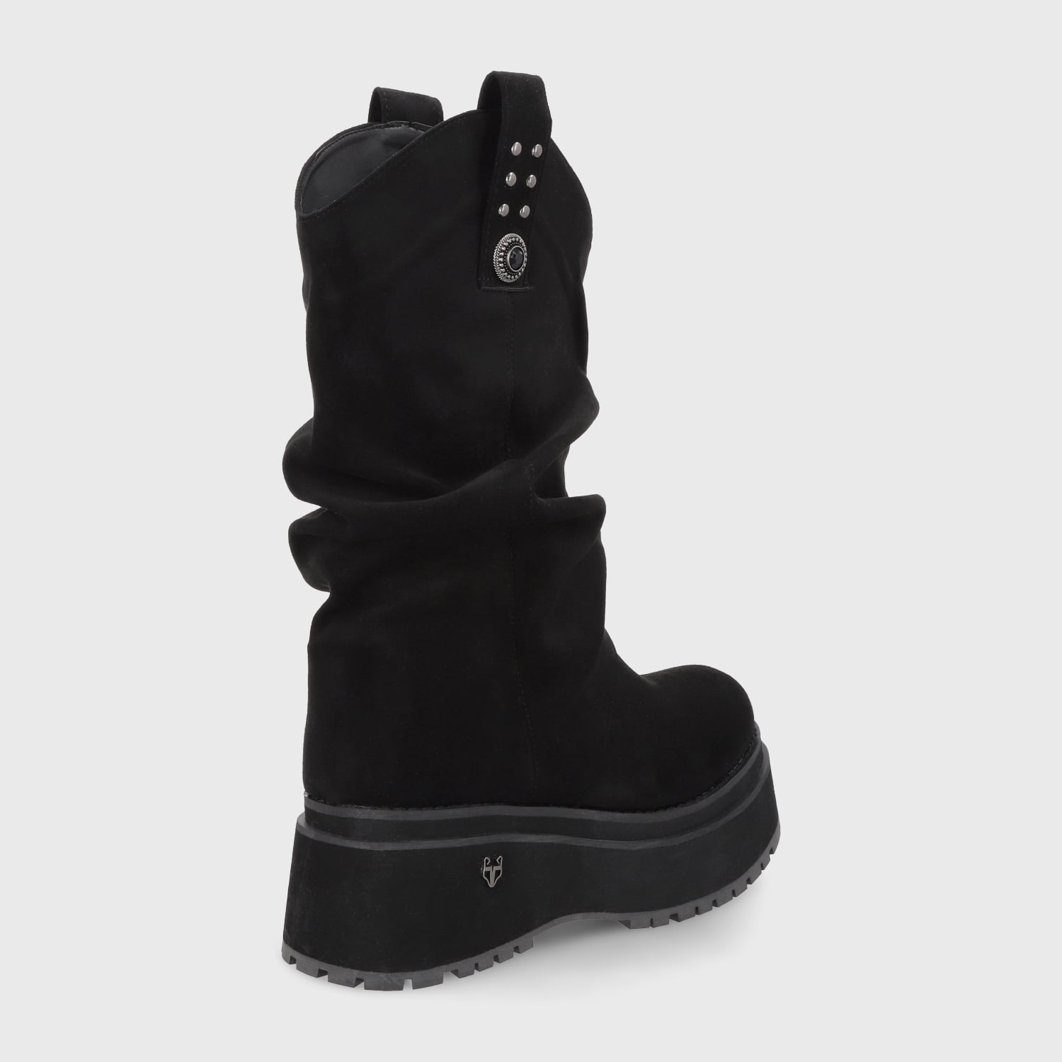BOTA PLATAFORMA NEGRA MUJER 1509C - 5