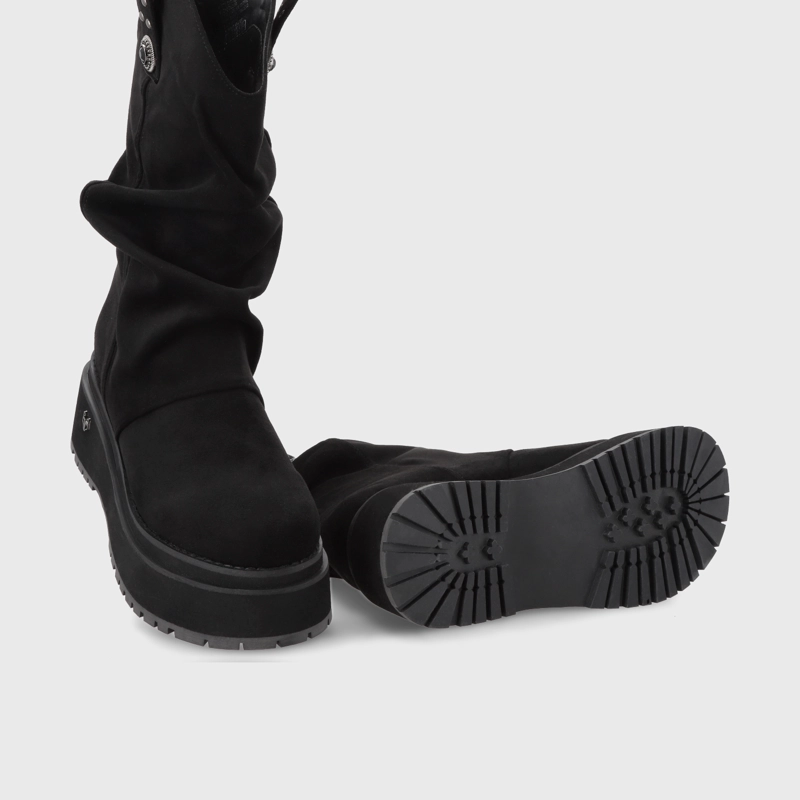 BOTA PLATAFORMA NEGRA MUJER 1509C - 7
