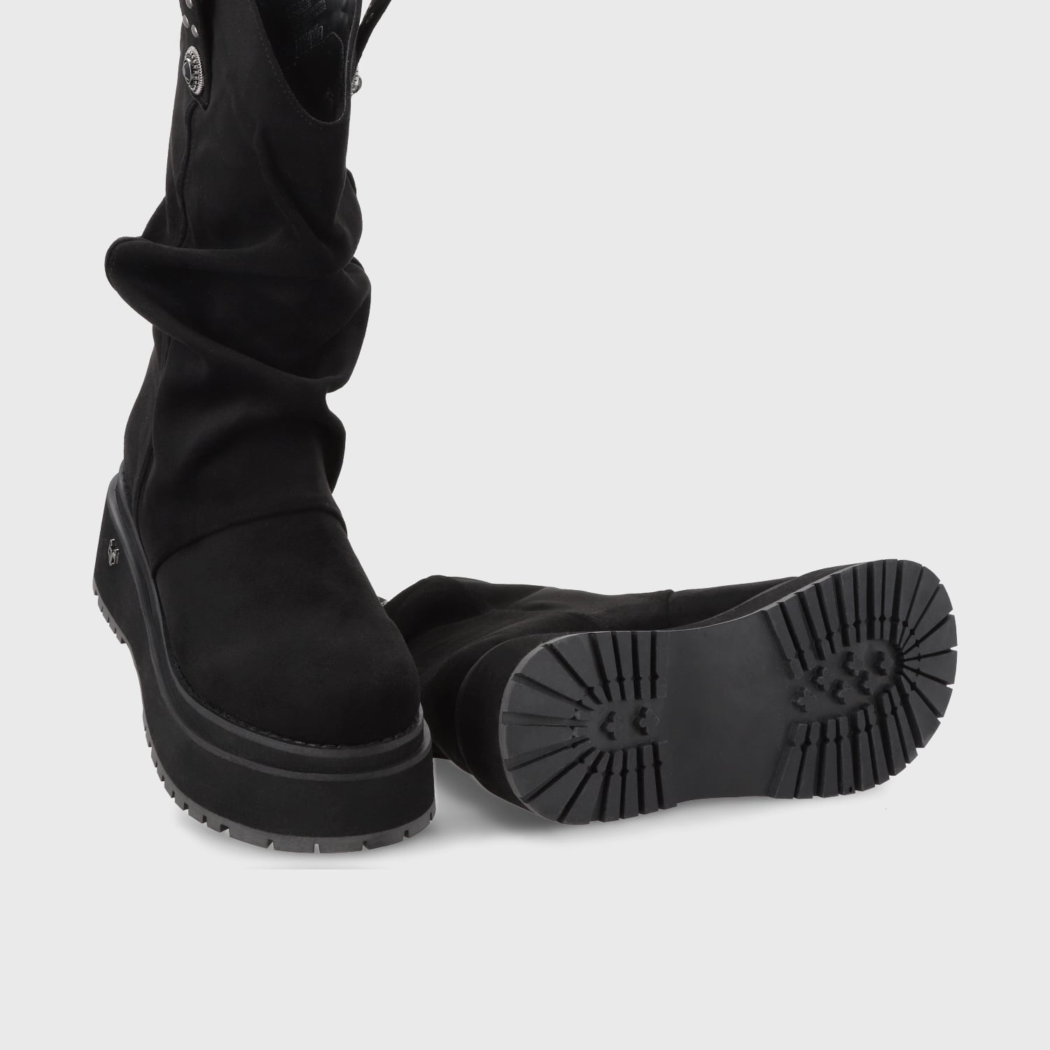 BOTA PLATAFORMA NEGRA MUJER 1509C - 7