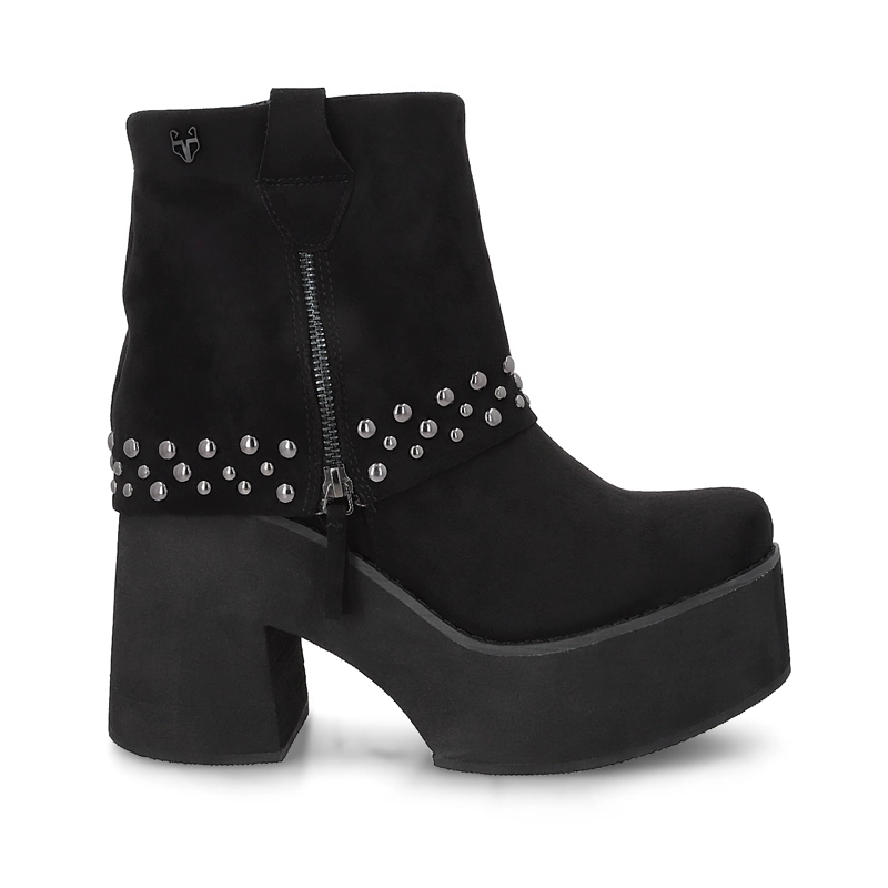 BOTIN PLATAFORMA NEGRO MUJER 15045 - 1