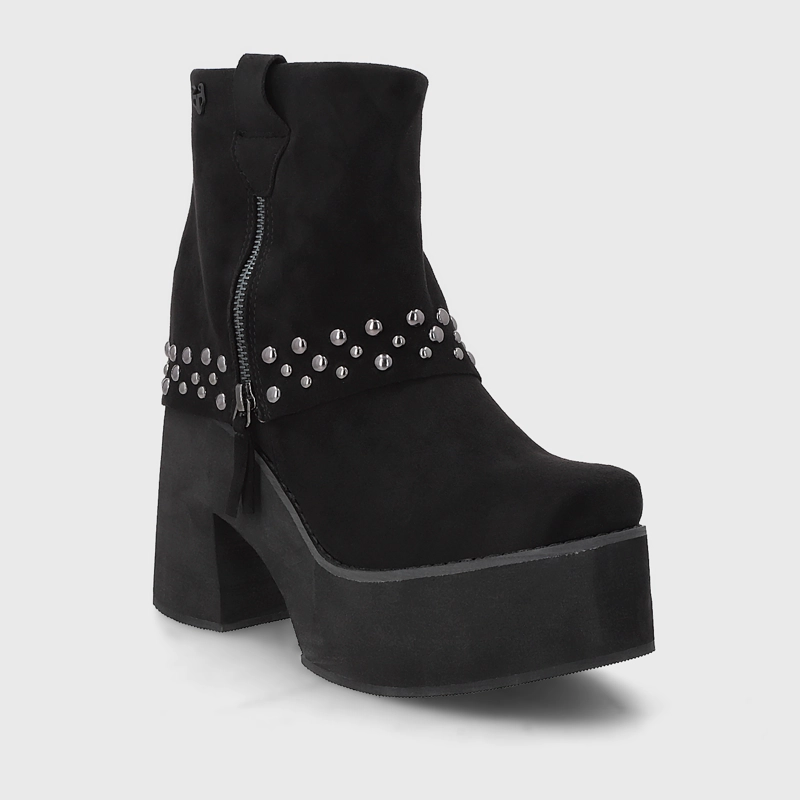 BOTIN PLATAFORMA NEGRO MUJER 15045 - 2