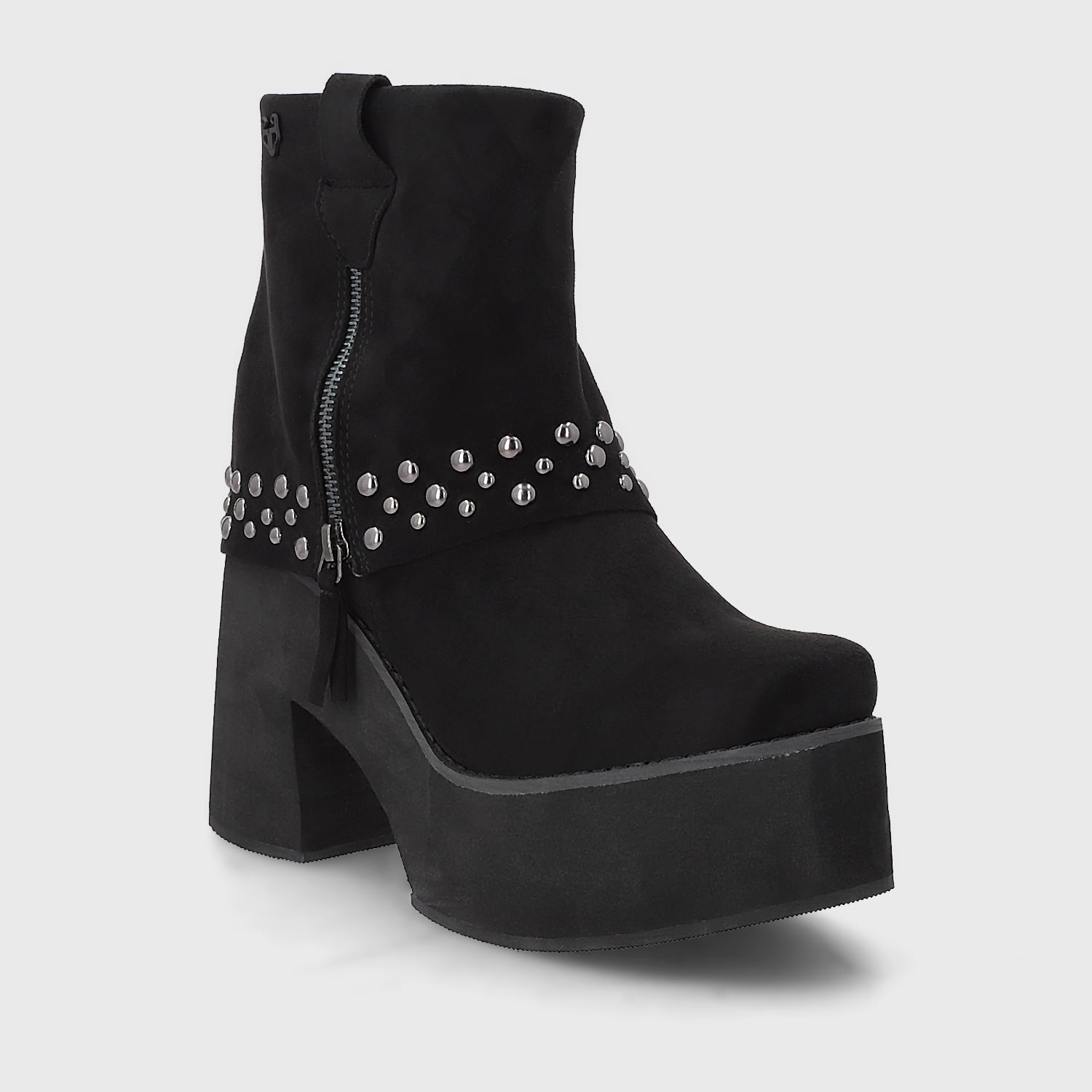 BOTIN PLATAFORMA NEGRO MUJER 15045 - 2