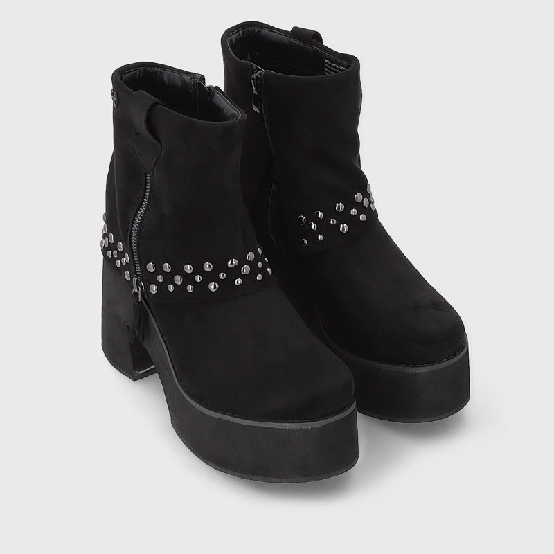 BOTIN PLATAFORMA NEGRO MUJER 15045 - 3