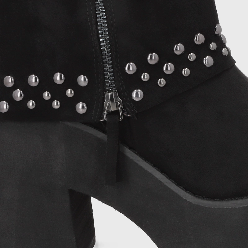 BOTIN PLATAFORMA NEGRO MUJER 15045 - 6