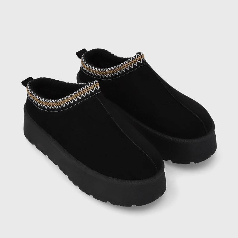 PANTUFLA PLATAFORMA NEGRA MUJER 48112 - 3