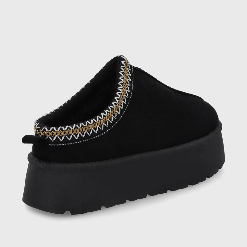 PANTUFLA PLATAFORMA NEGRA MUJER 48112 - 5