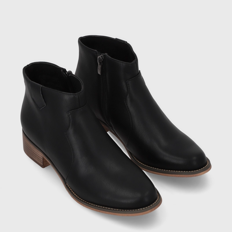 BOTIN PLANO NEGRO MUJER 13556 - 3