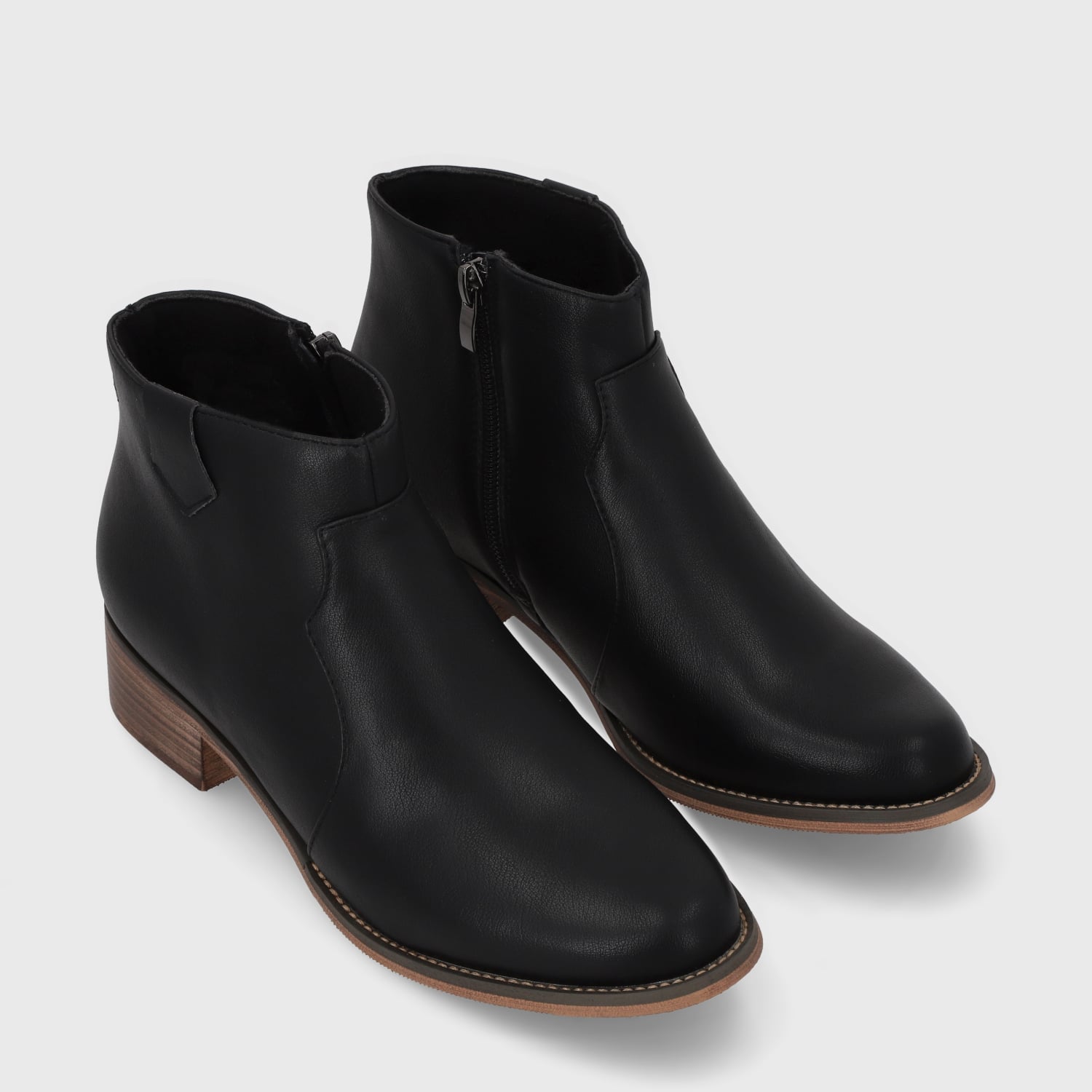 BOTIN PLANO NEGRO MUJER 13556 - 3
