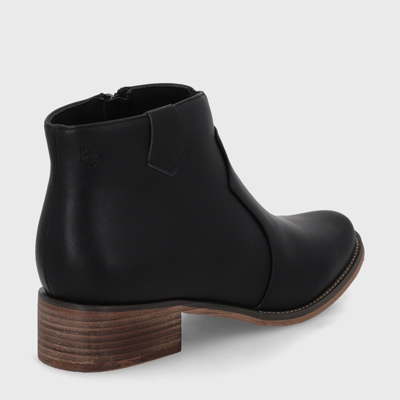 BOTIN PLANO NEGRO MUJER 13556 - 5