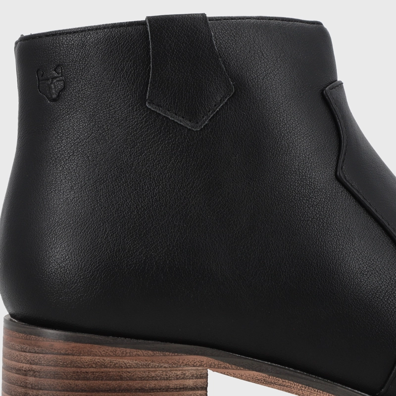 BOTIN PLANO NEGRO MUJER 13556 - 6