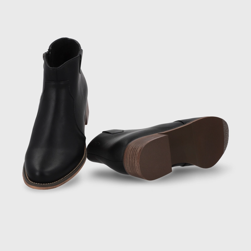 BOTIN PLANO NEGRO MUJER 13556 - 7