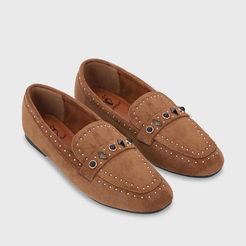 ZAPATO PLANO CAMEL MUJER 54030 - 3