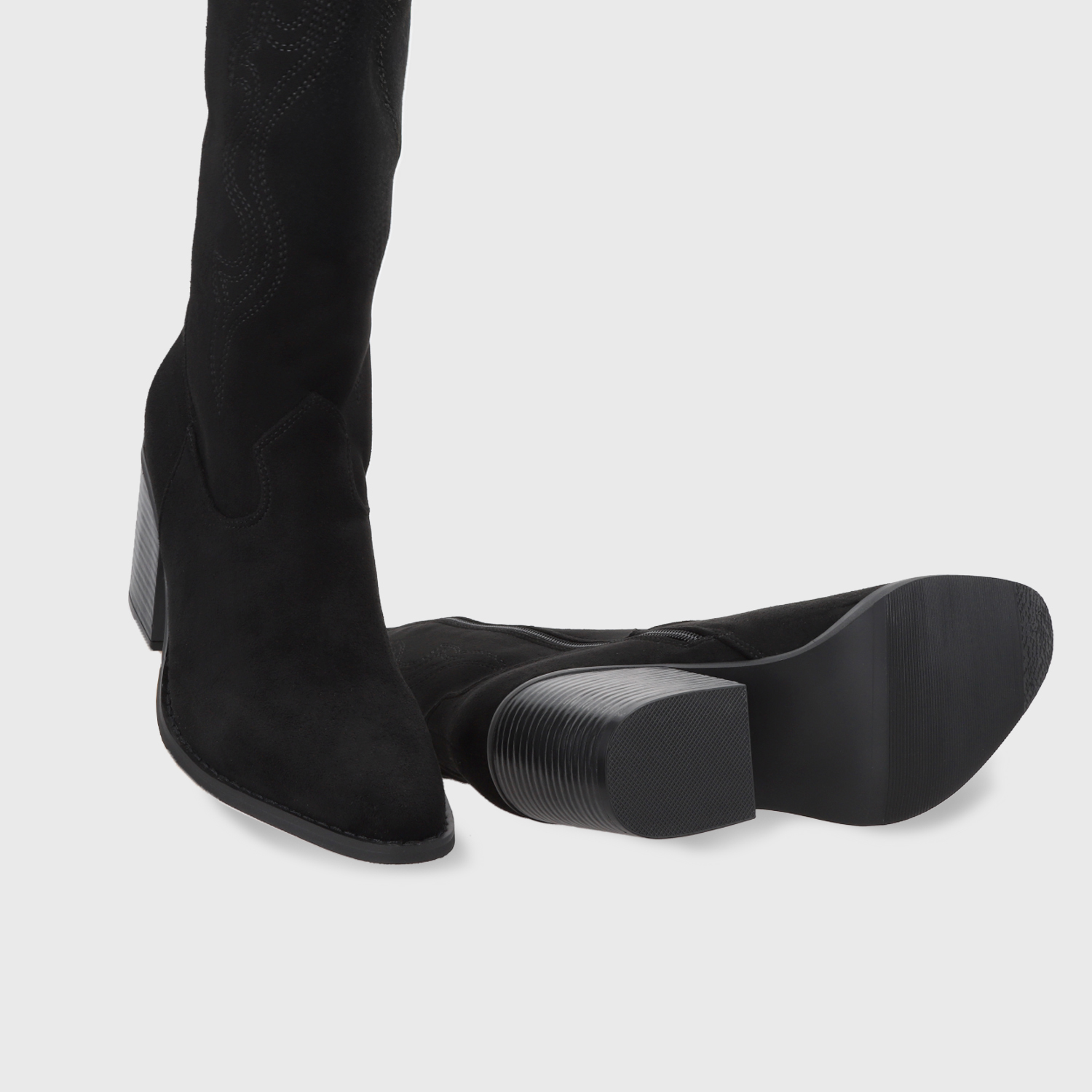 BOTA TACO NEGRA MUJER 53782 - 7
