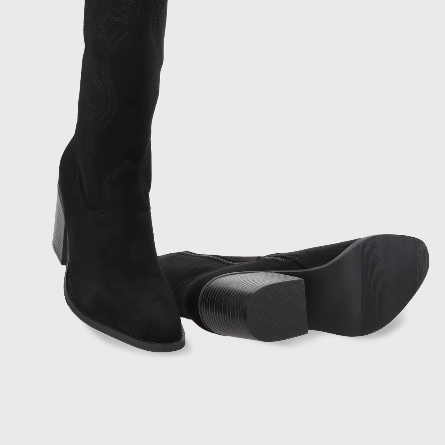 BOTA TACO NEGRA MUJER 53782 - 7