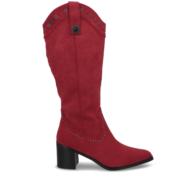 BOTA TACO ROJA MUJER 55301 - 1