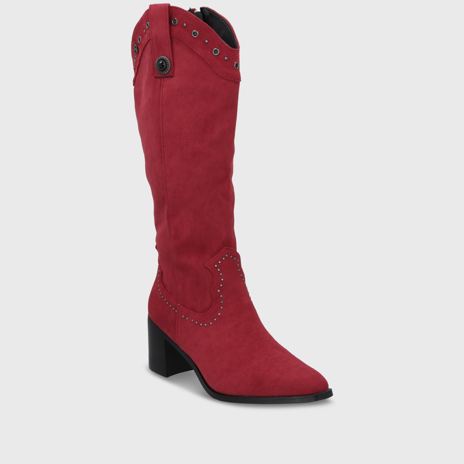 BOTA TACO ROJA MUJER 55301 - 2