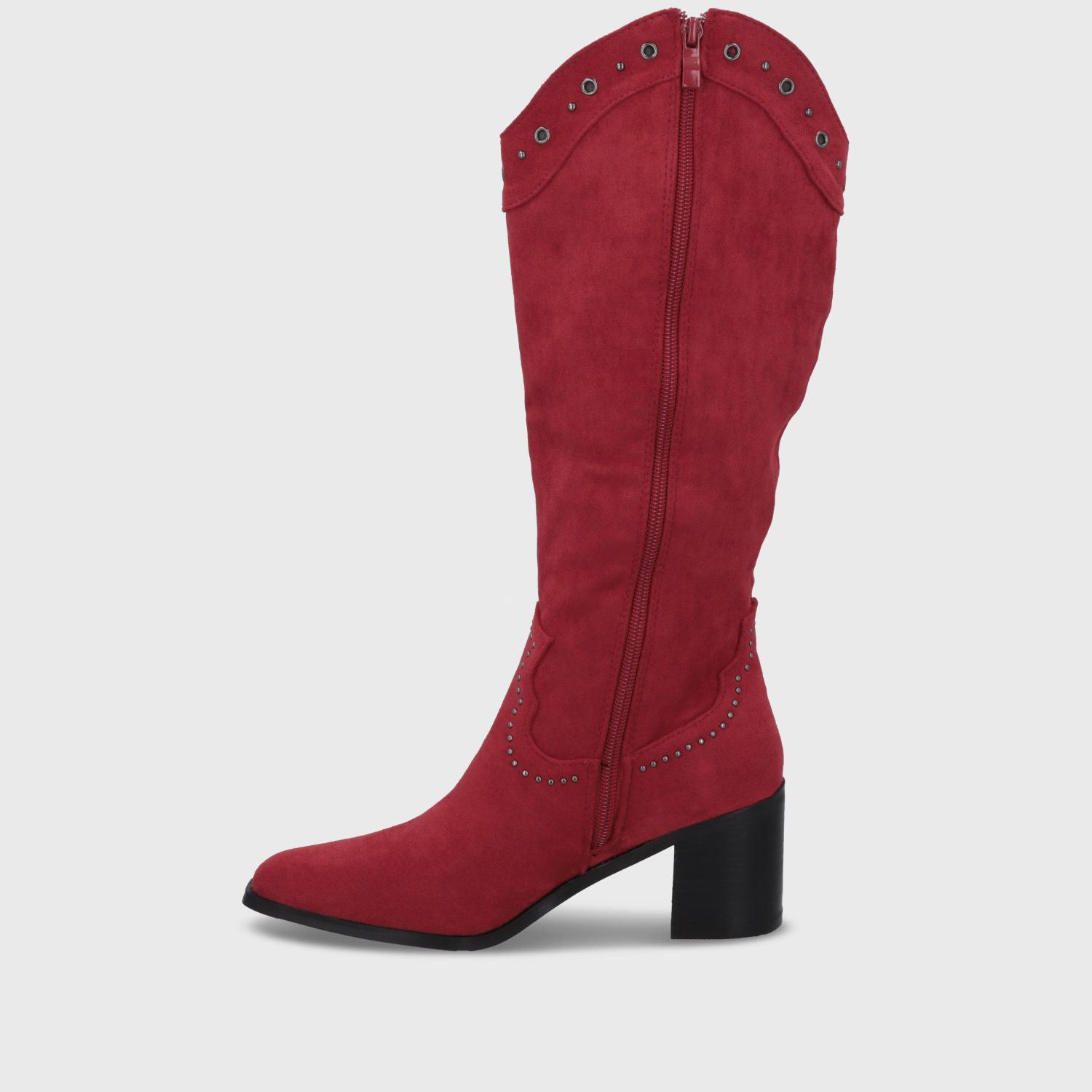 BOTA TACO ROJA MUJER 55301 - 4