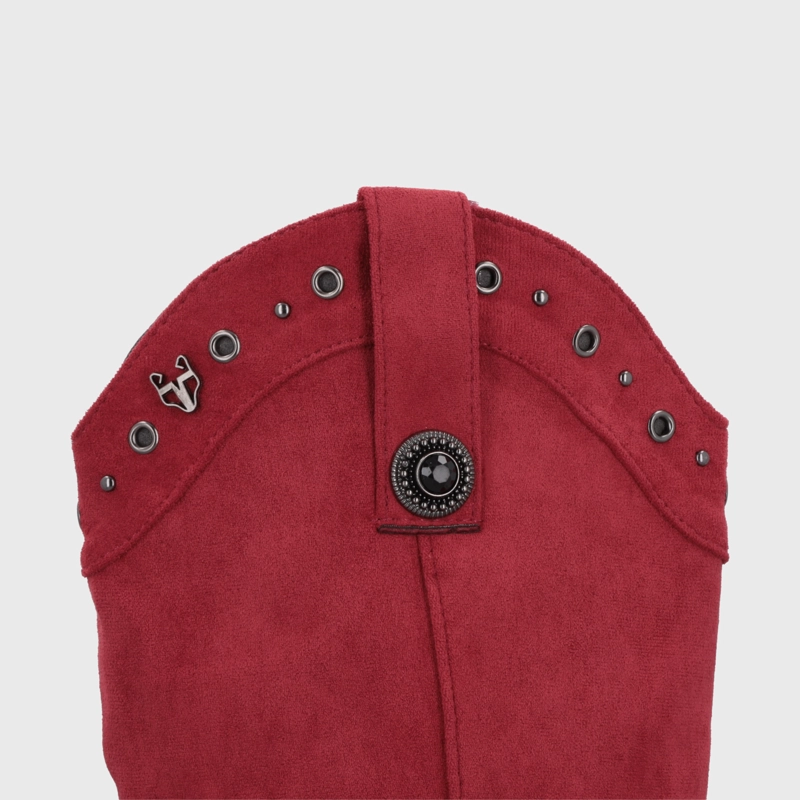 BOTA TACO ROJA MUJER 55301 - 6