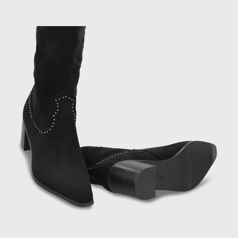 BOTA TACO NEGRA MUJER 55301 - 7