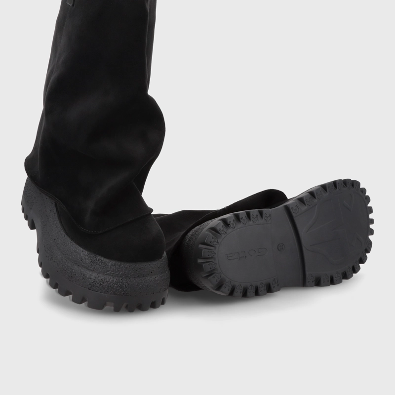 BOTA PLATAFORMA NEGRA MUJER 55291 - 7