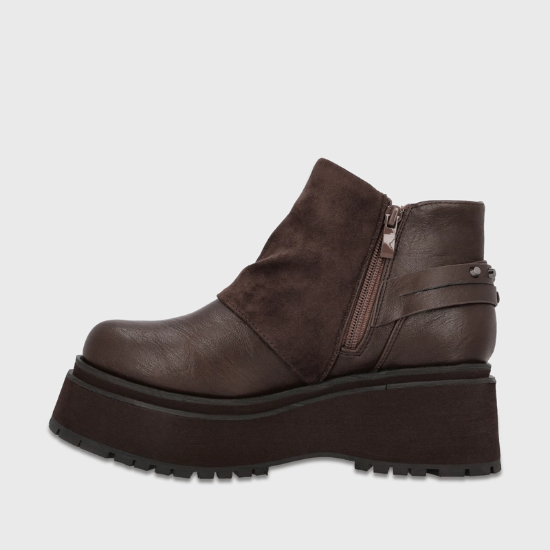BOTIN PLATAFORMA CAFE  MUJER 1509B - 4