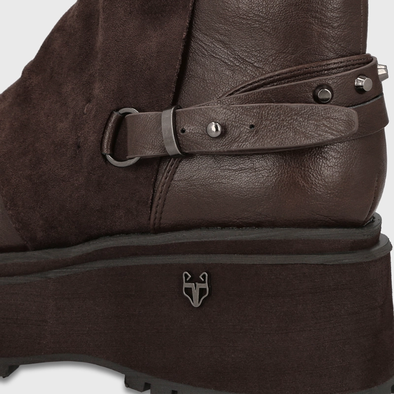 BOTIN PLATAFORMA CAFE  MUJER 1509B - 6
