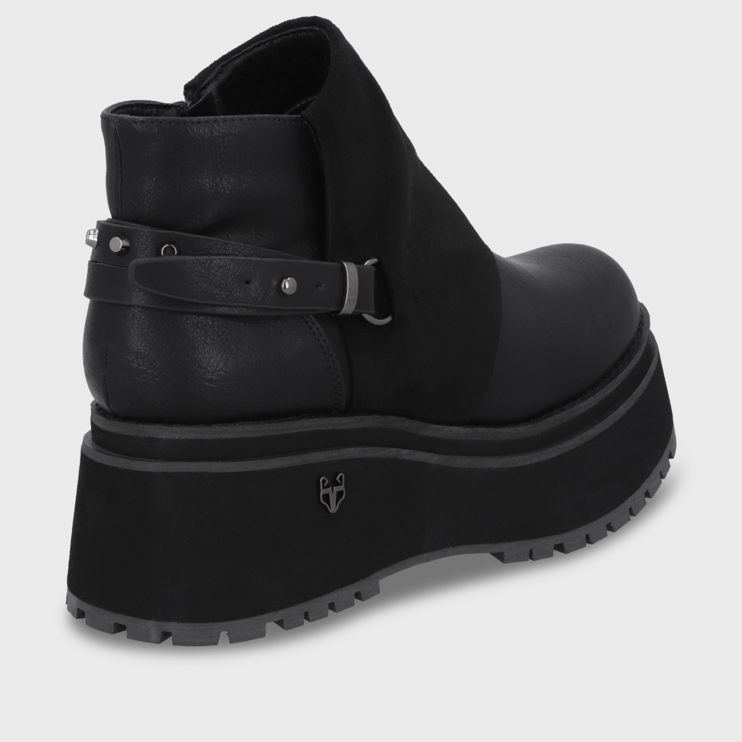 BOTIN PLATAFORMA NEGRO MUJER 1509B - 5