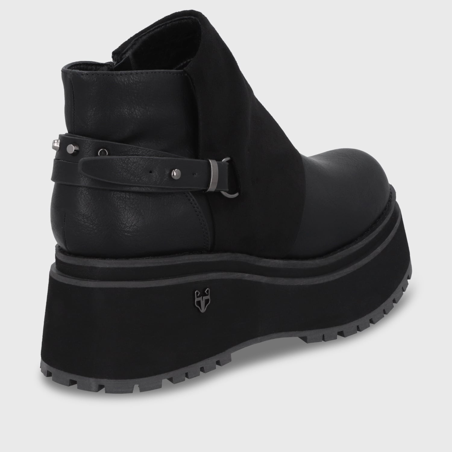 BOTIN PLATAFORMA NEGRO MUJER 1509B - 5