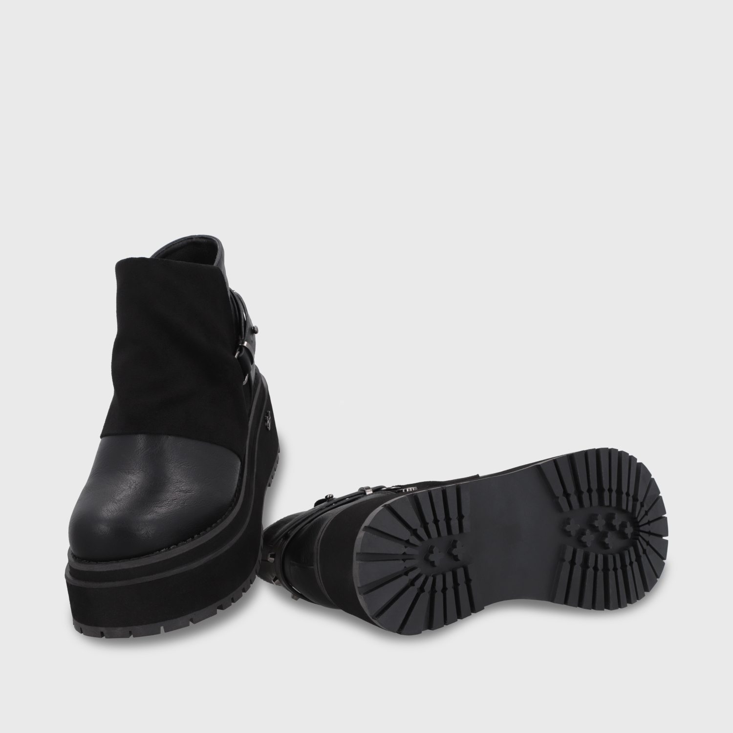 BOTIN PLATAFORMA NEGRO MUJER 1509B - 7