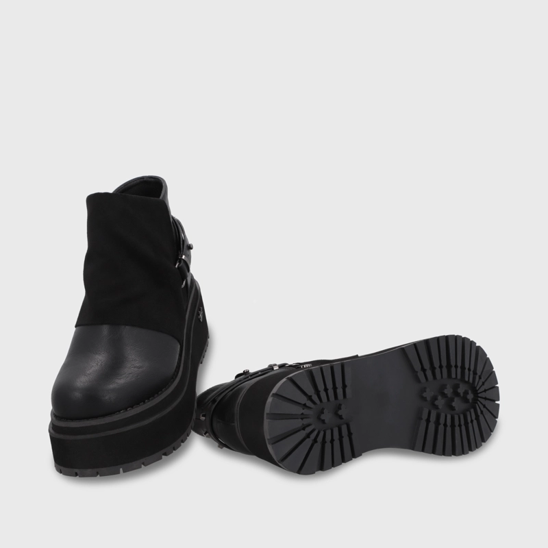 BOTIN PLATAFORMA NEGRO MUJER 1509B - 7