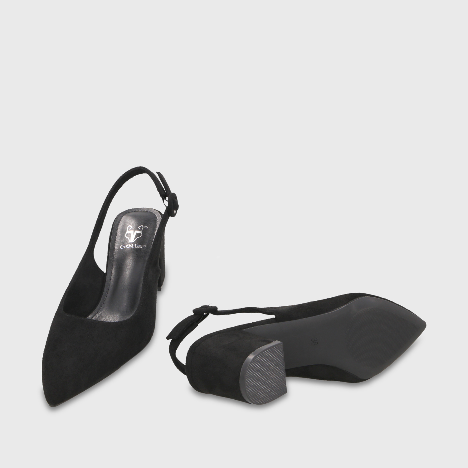 ZAPATO TACO NEGRO MUJER 64040 - 7