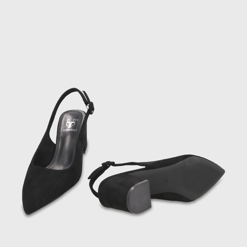 ZAPATO TACO NEGRO MUJER 64040 - 7