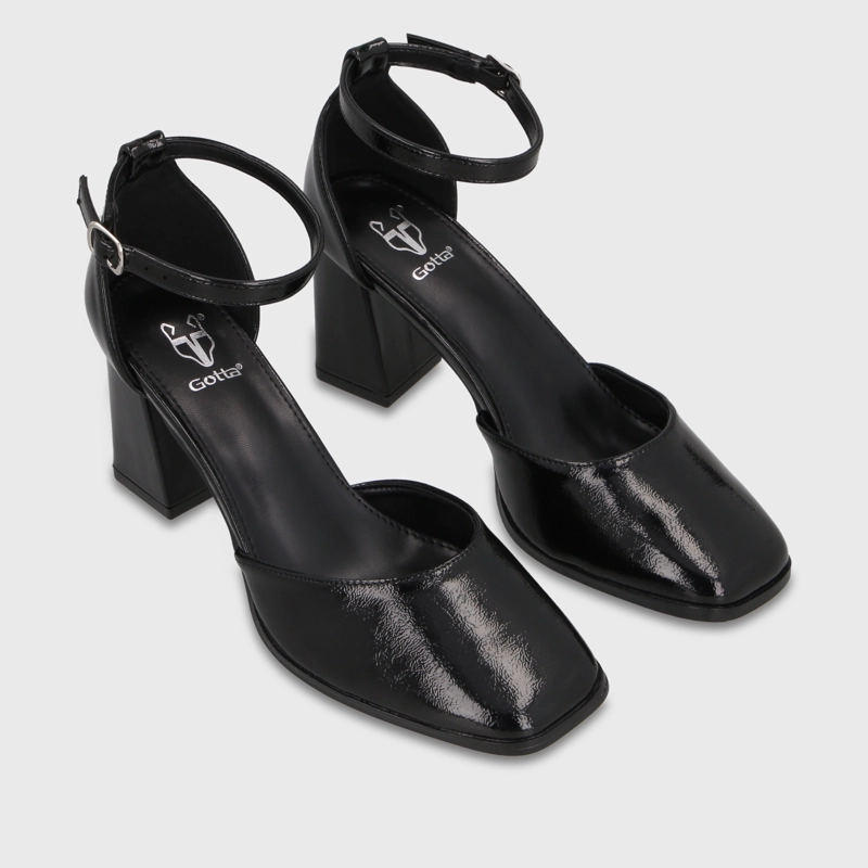ZAPATO TACO NEGRO MUJER 64090 - 3