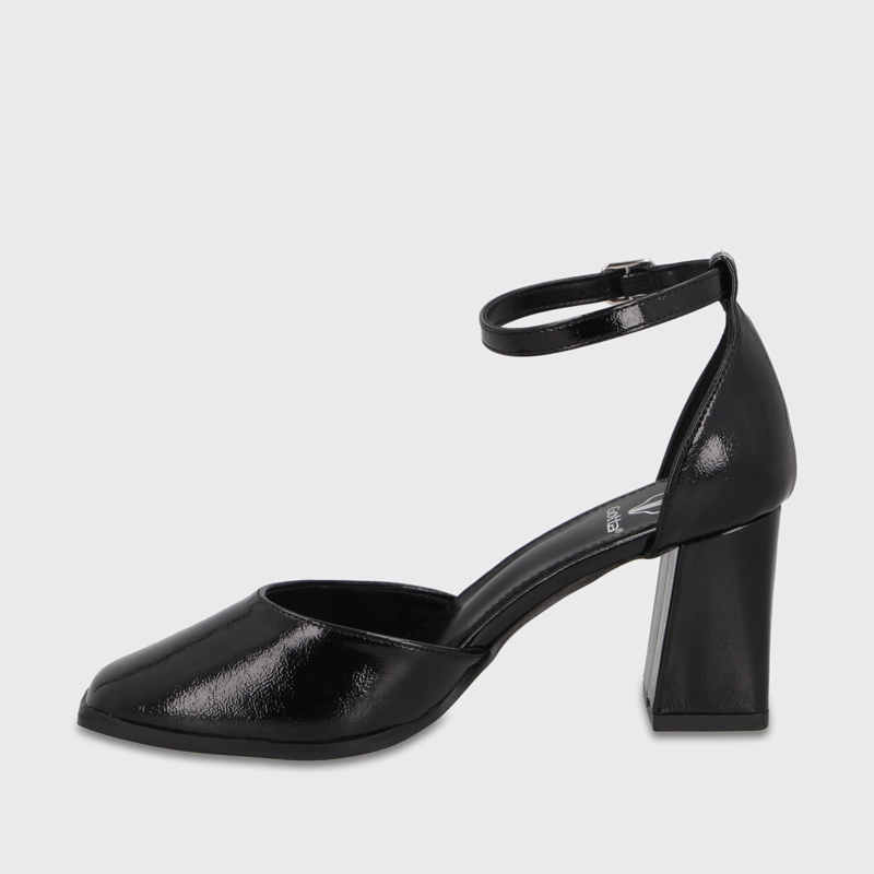 ZAPATO TACO NEGRO MUJER 64090 - 4