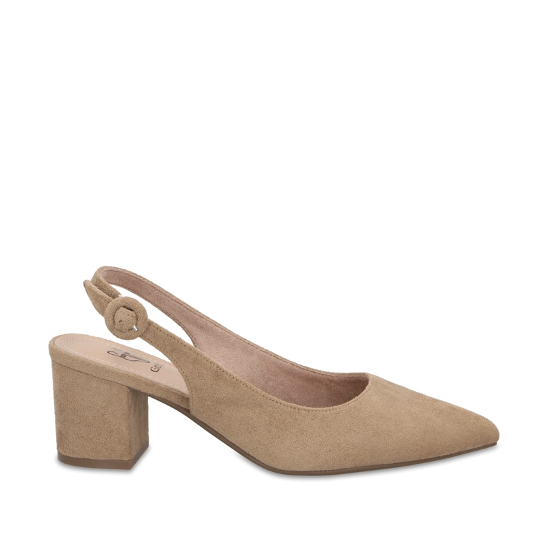 ZAPATO TACO BEIGE MUJER 64040 - 1