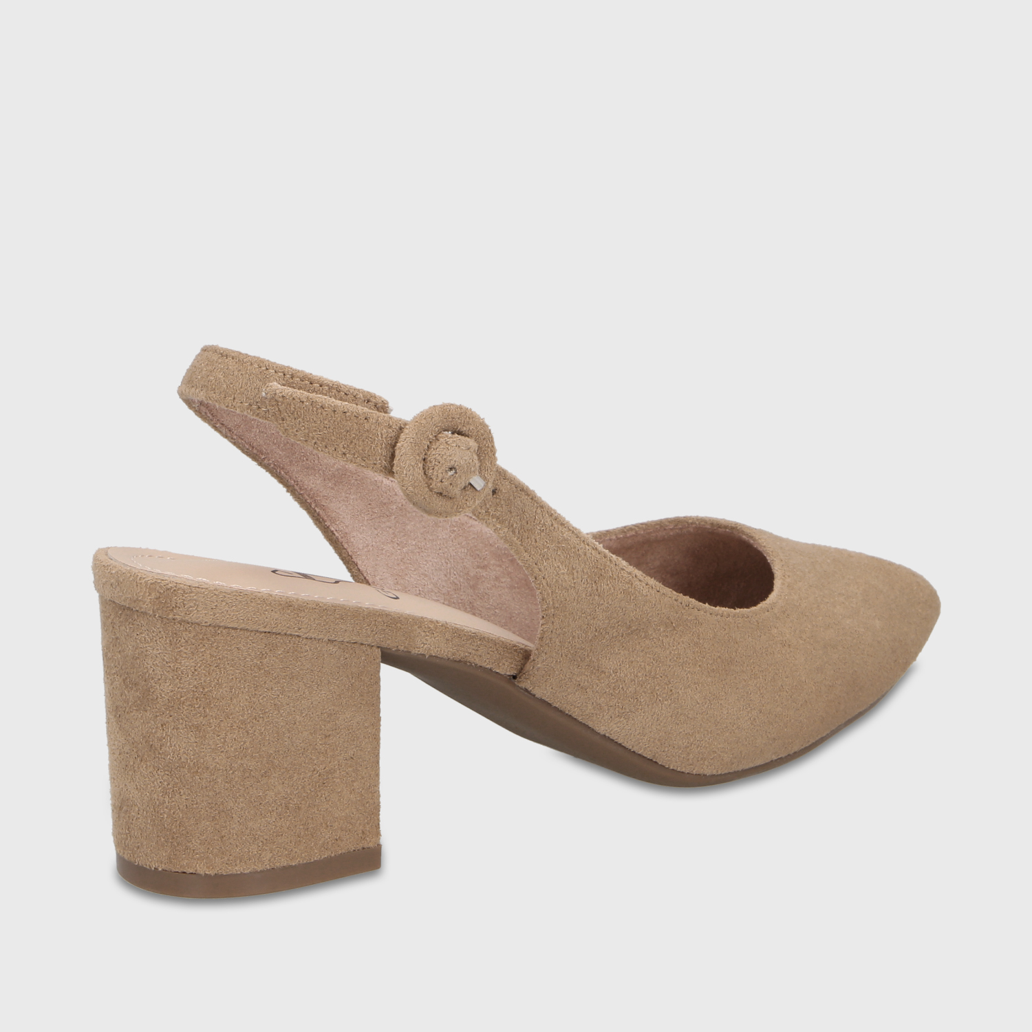 ZAPATO TACO BEIGE MUJER 64040 - 5
