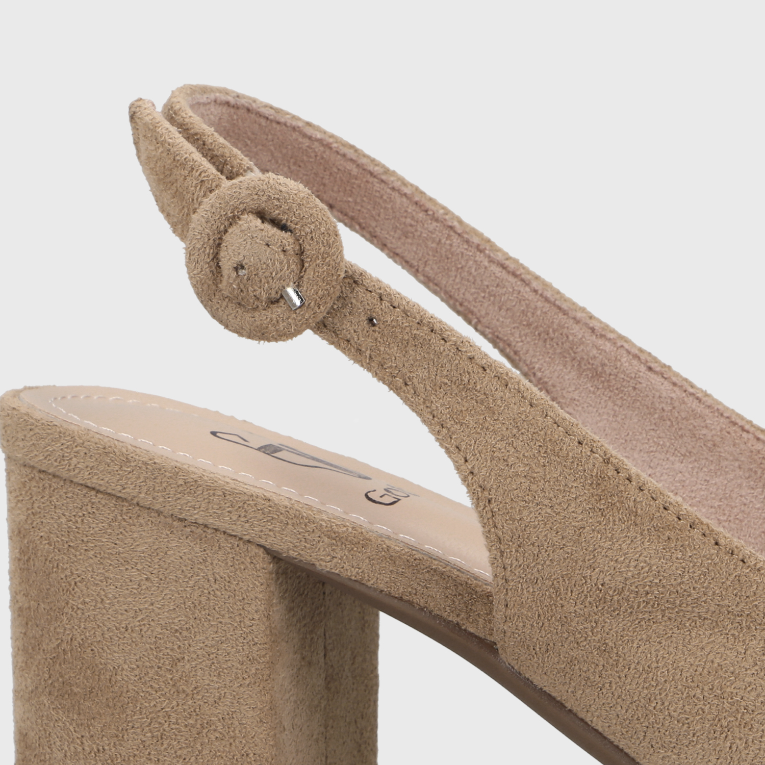 ZAPATO TACO BEIGE MUJER 64040 - 6