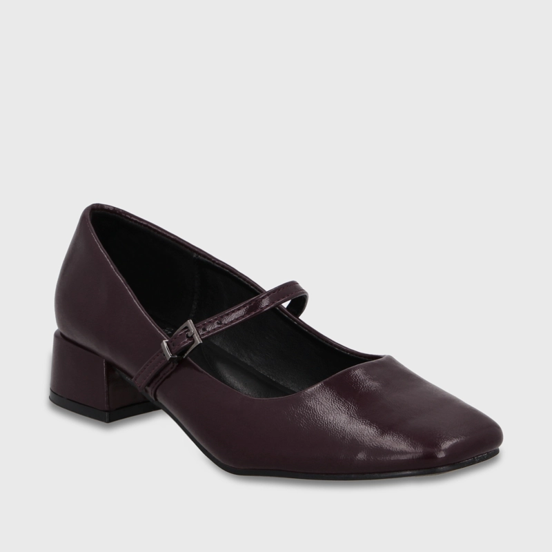 ZAPATO TACO BURDEO MUJER 65800 - 3