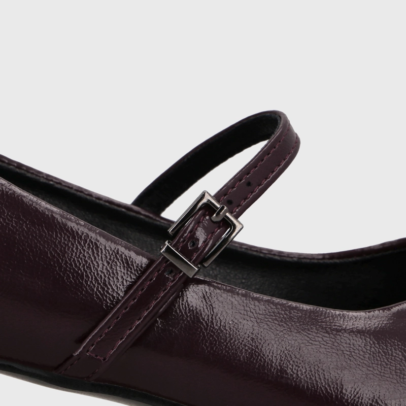 ZAPATO TACO BURDEO MUJER 65800 - 6