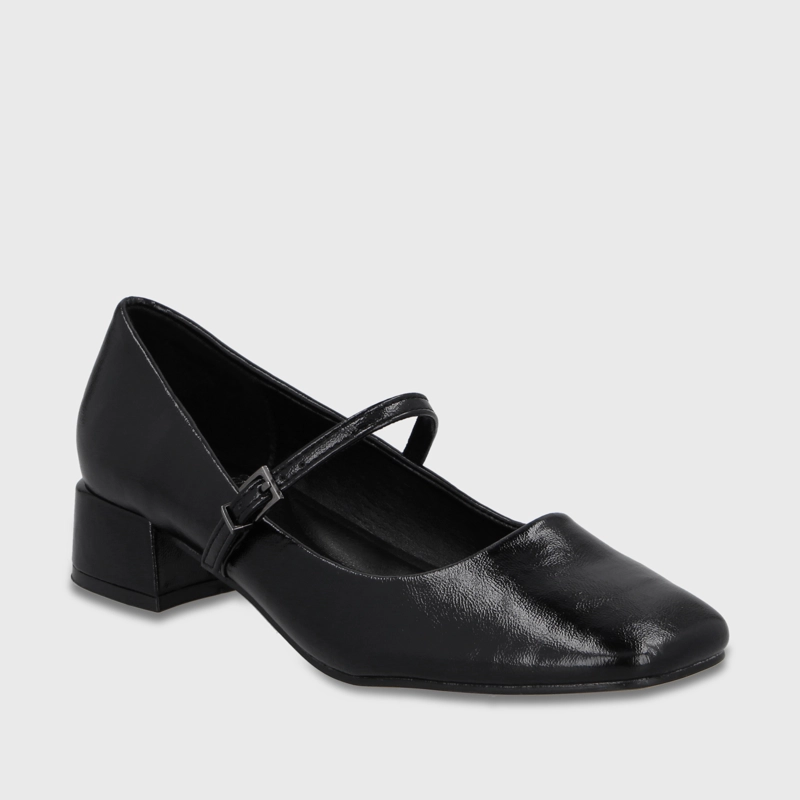 ZAPATO TACO NEGRO MUJER 65800 - 2