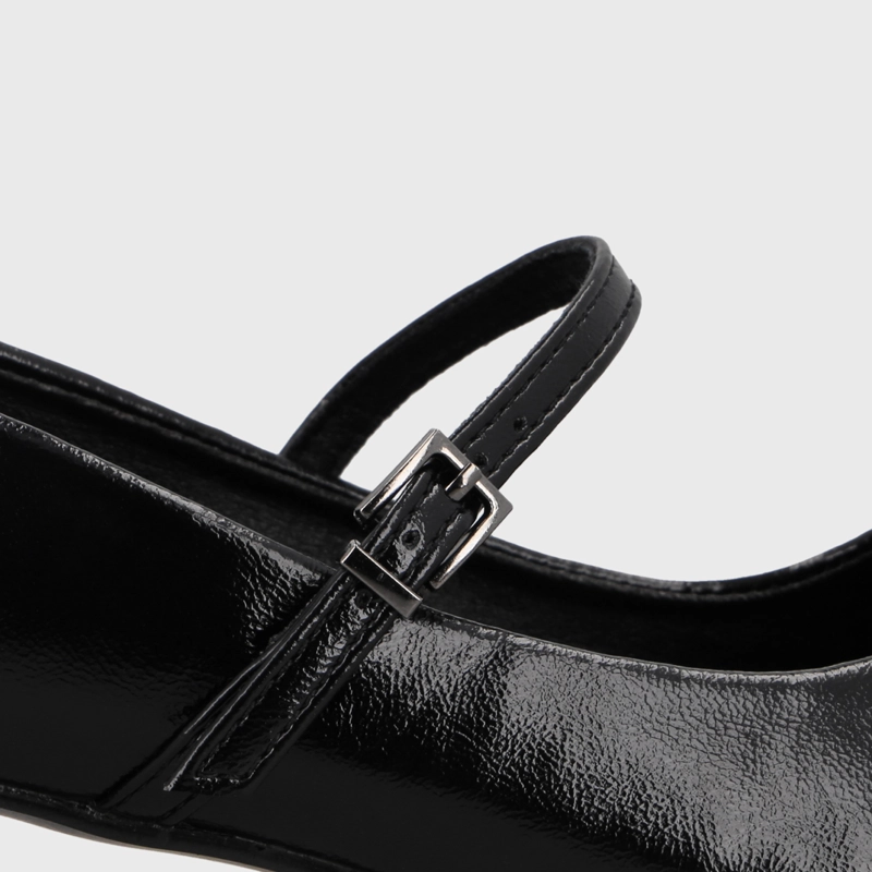 ZAPATO TACO NEGRO MUJER 65800 - 6